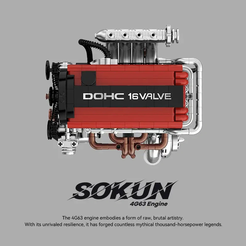 PowerBlock PB8861 SOKUN 4G63 Engine Technic