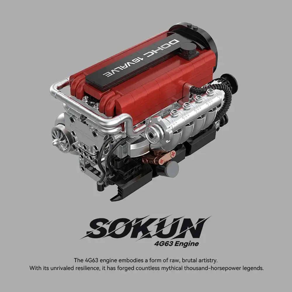 PowerBlock PB8861 SOKUN 4G63 Engine Technic