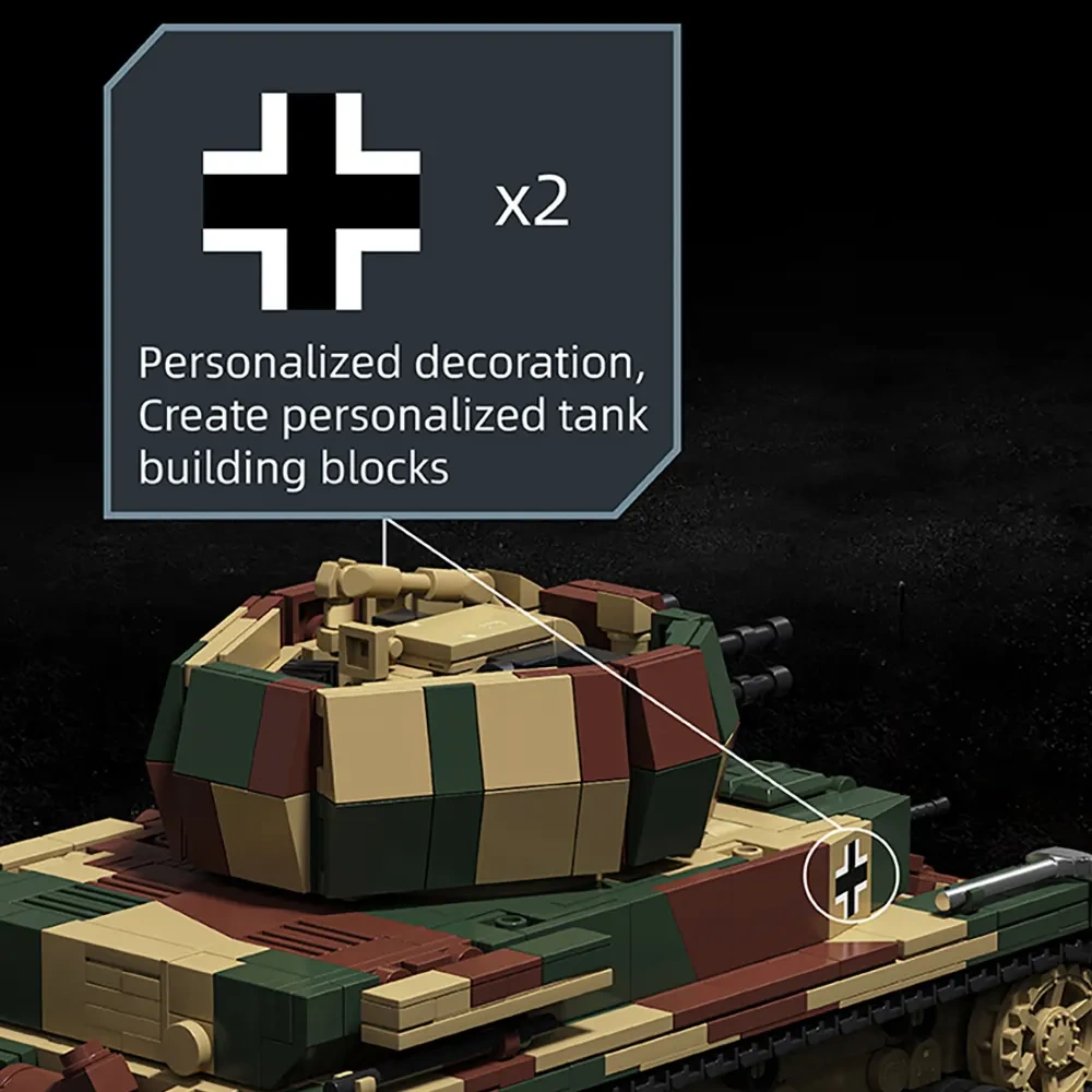 12GO 97031 Wirbelwind Flakpanzer IV Tank 1:28 Military