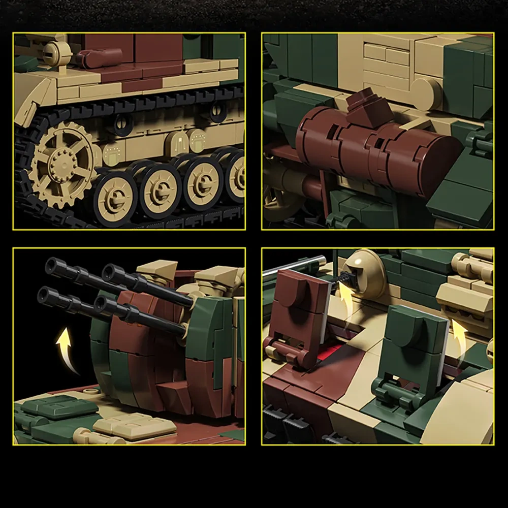 12GO 97031 Wirbelwind Flakpanzer IV Tank 1:28 Military