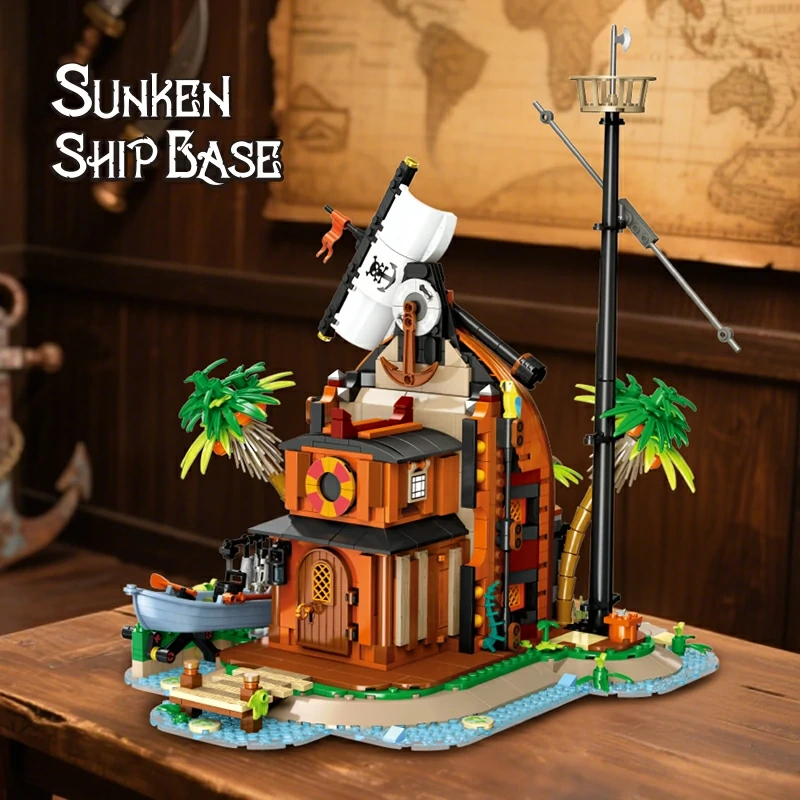 JIESTAR 59162 Sunken Ship Base Pirates