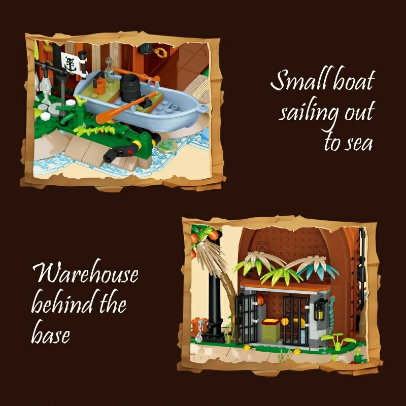 JIESTAR 59162 Sunken Ship Base Pirates