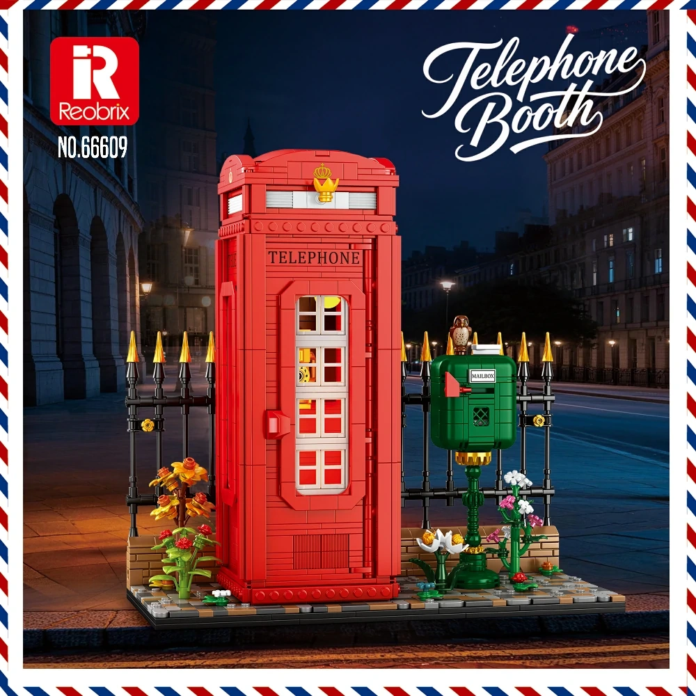 Reobrix 66609 TELEPHONE BOOTH Creator Expert