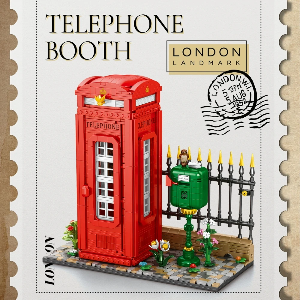 Reobrix 66609 TELEPHONE BOOTH Creator Expert