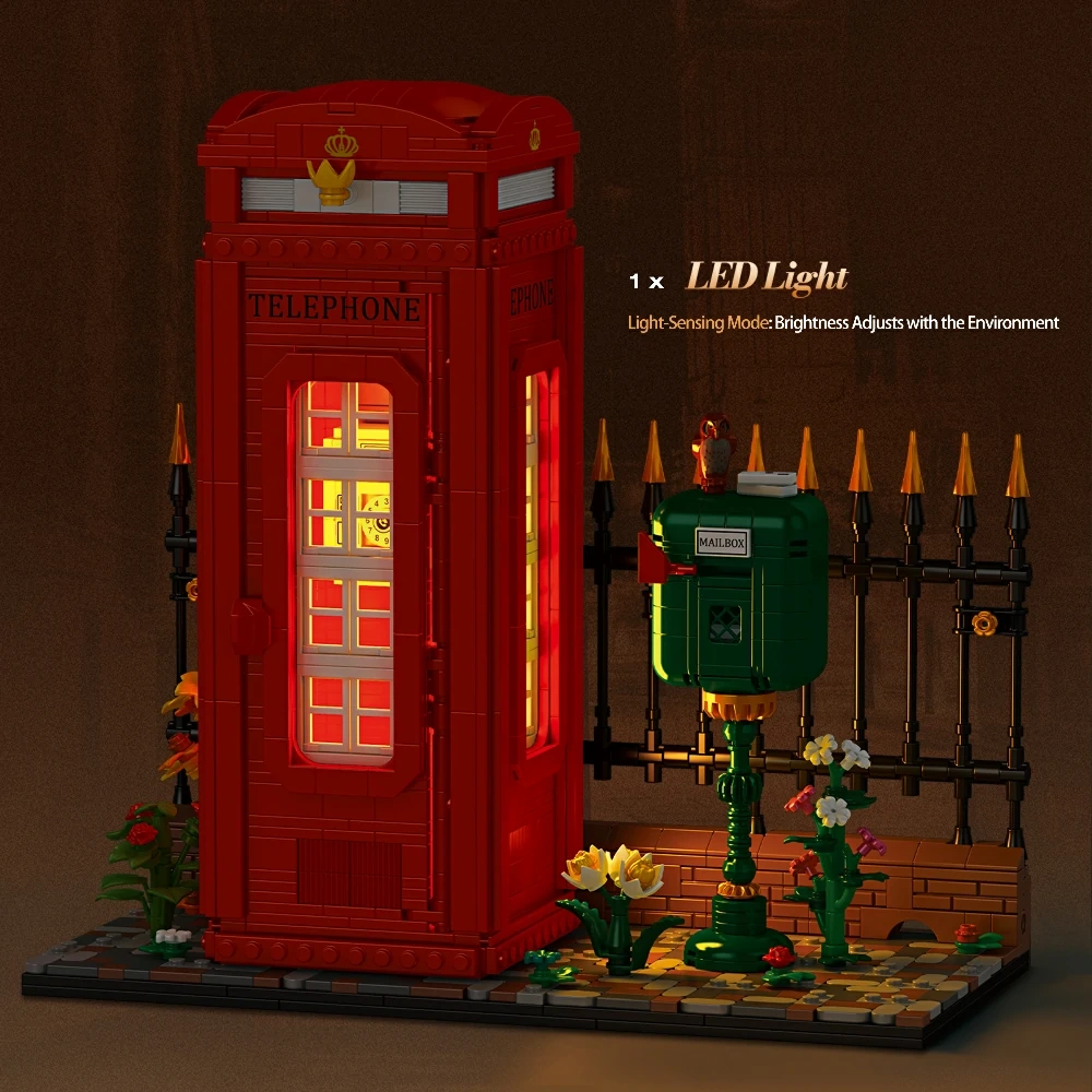 Reobrix 66609 TELEPHONE BOOTH Creator Expert