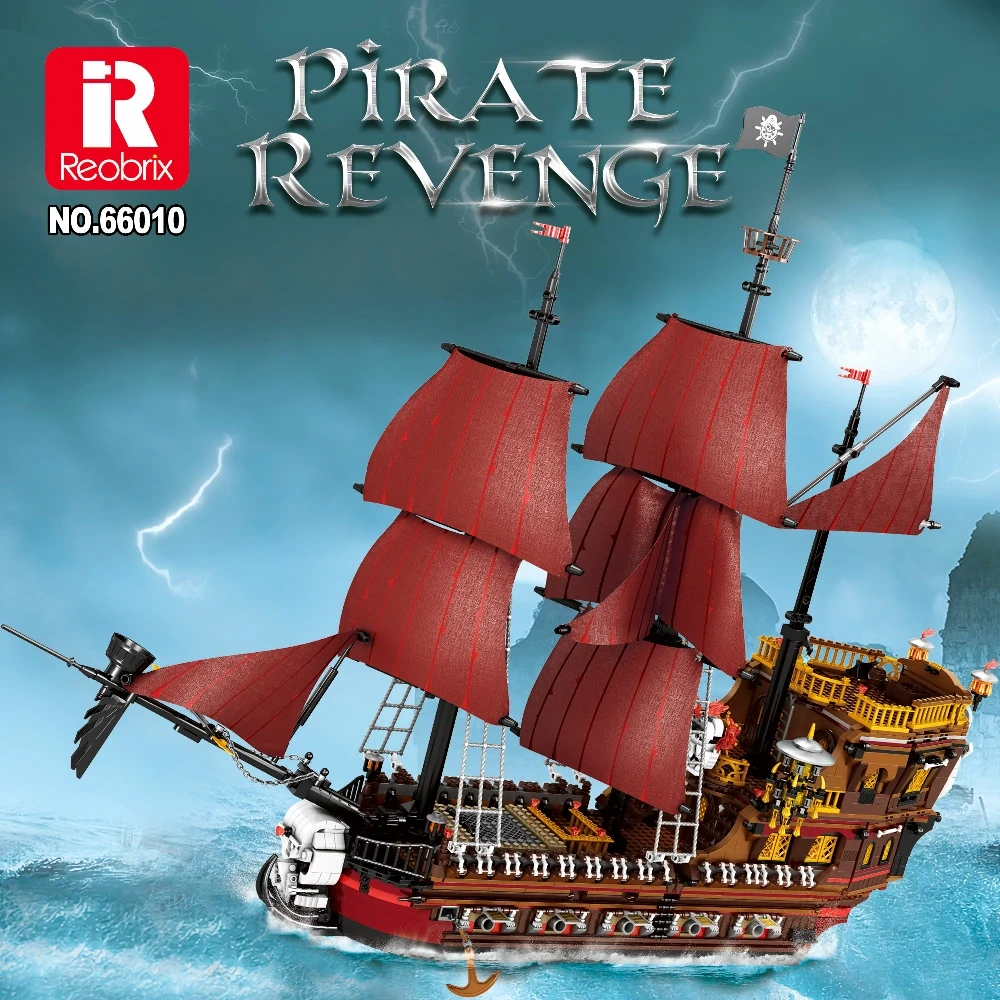 Reobrix 66010 Pirate Revenge Model Ship Pirates