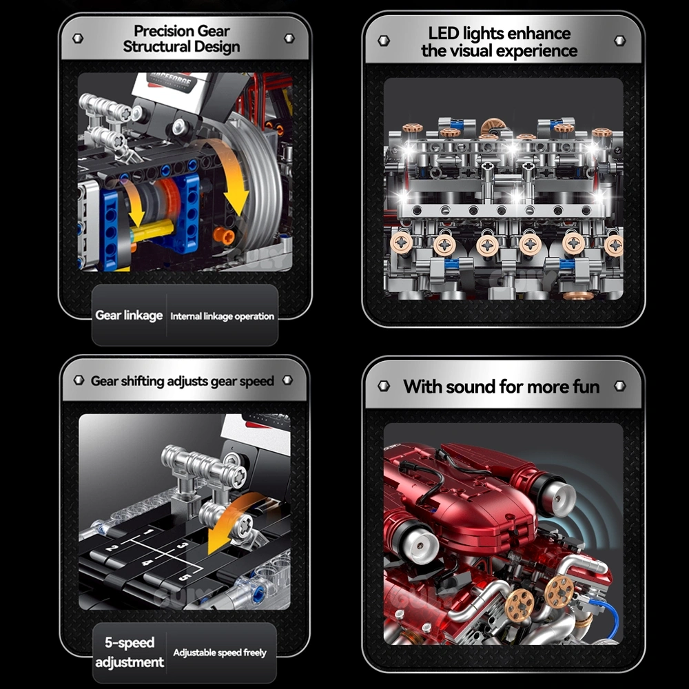 GULY 60555 Ferrari V-12 Cylinder Engine Technic