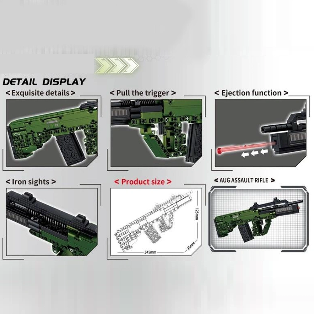 Leyi 88107 AUG Assault Rifle Military