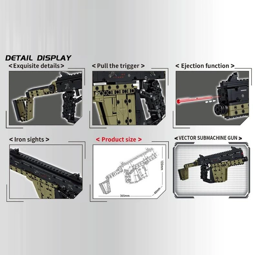 Leyi 88108 KRISS Vector Submachine Gun Military