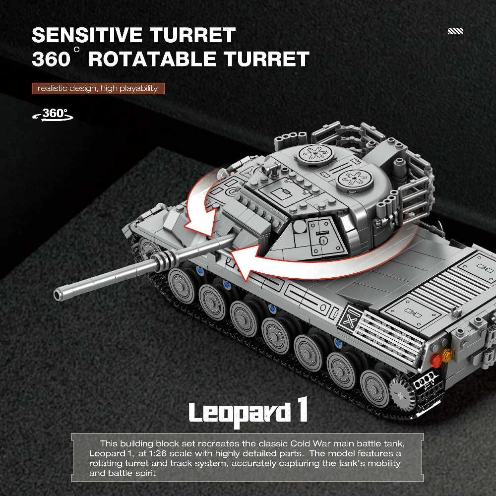 Reobrix 77038 Leopard 1 World of Tanks Military
