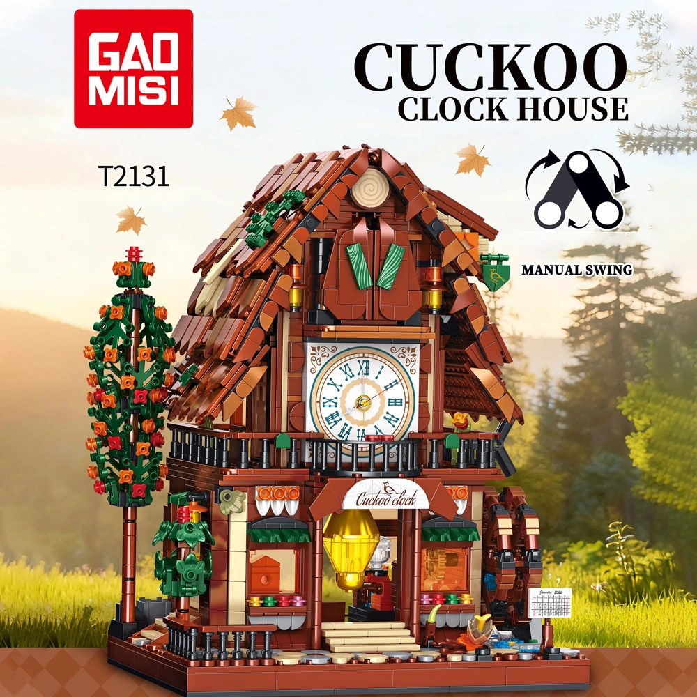GAOMISI T2131 Cuckoo Clock House Modular Buildings