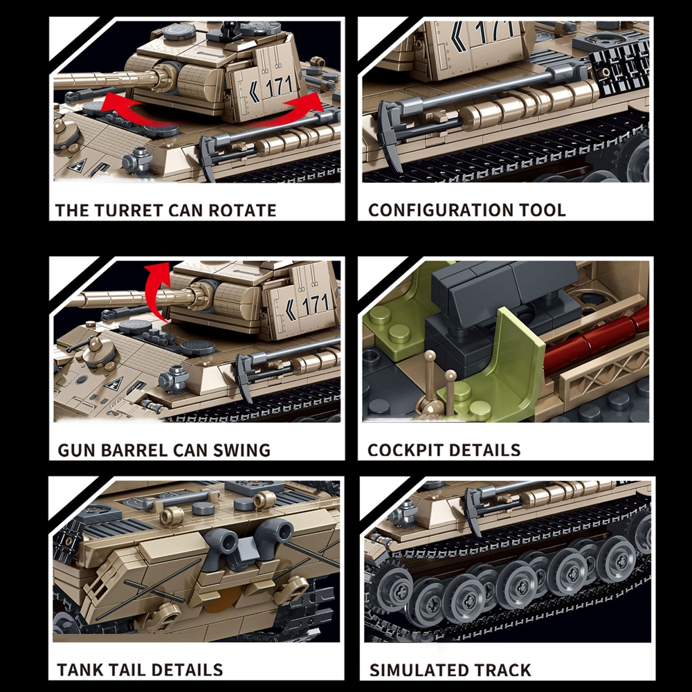 GAOMISI T2138 Panther Tank Military
