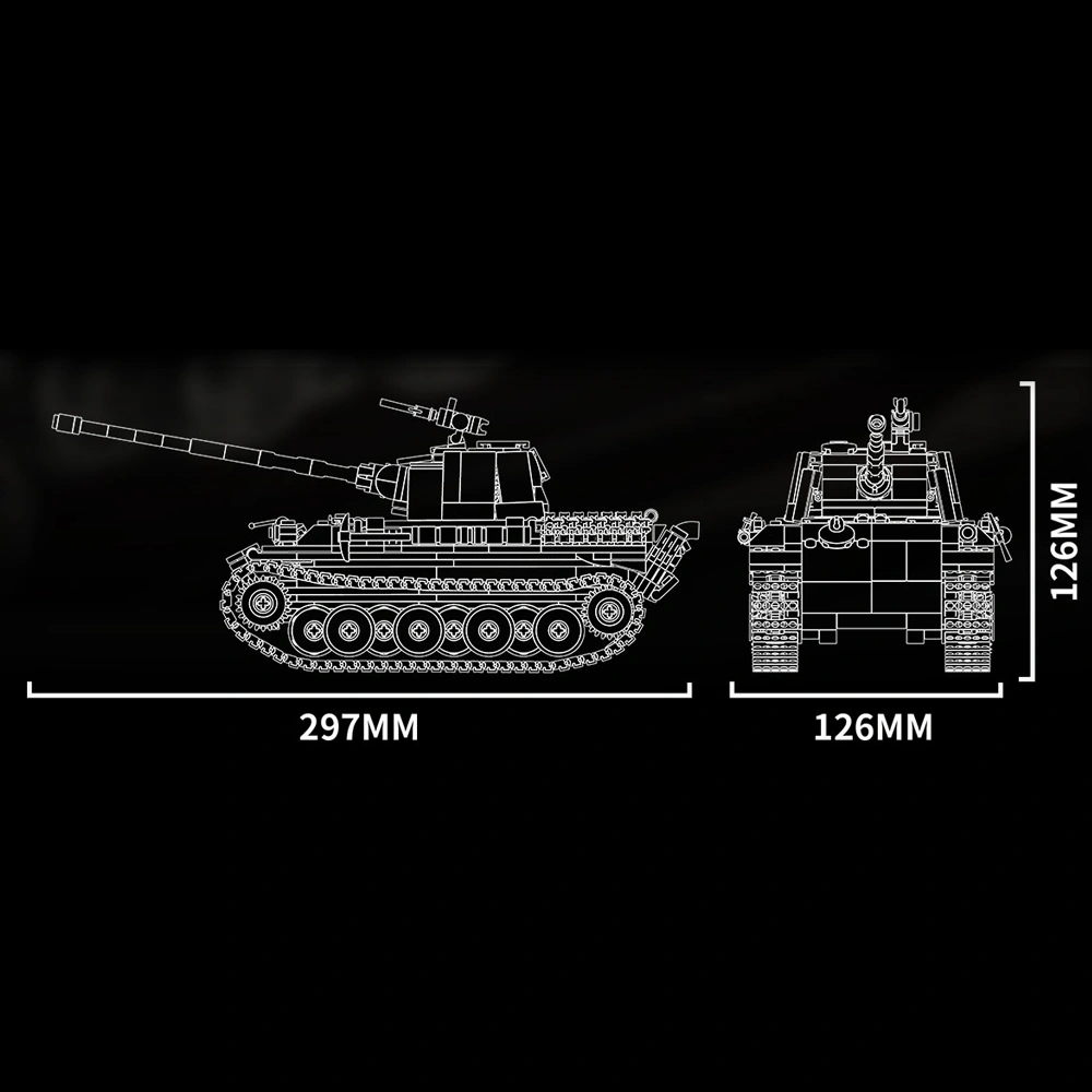 GAOMISI T2138 Panther Tank Military