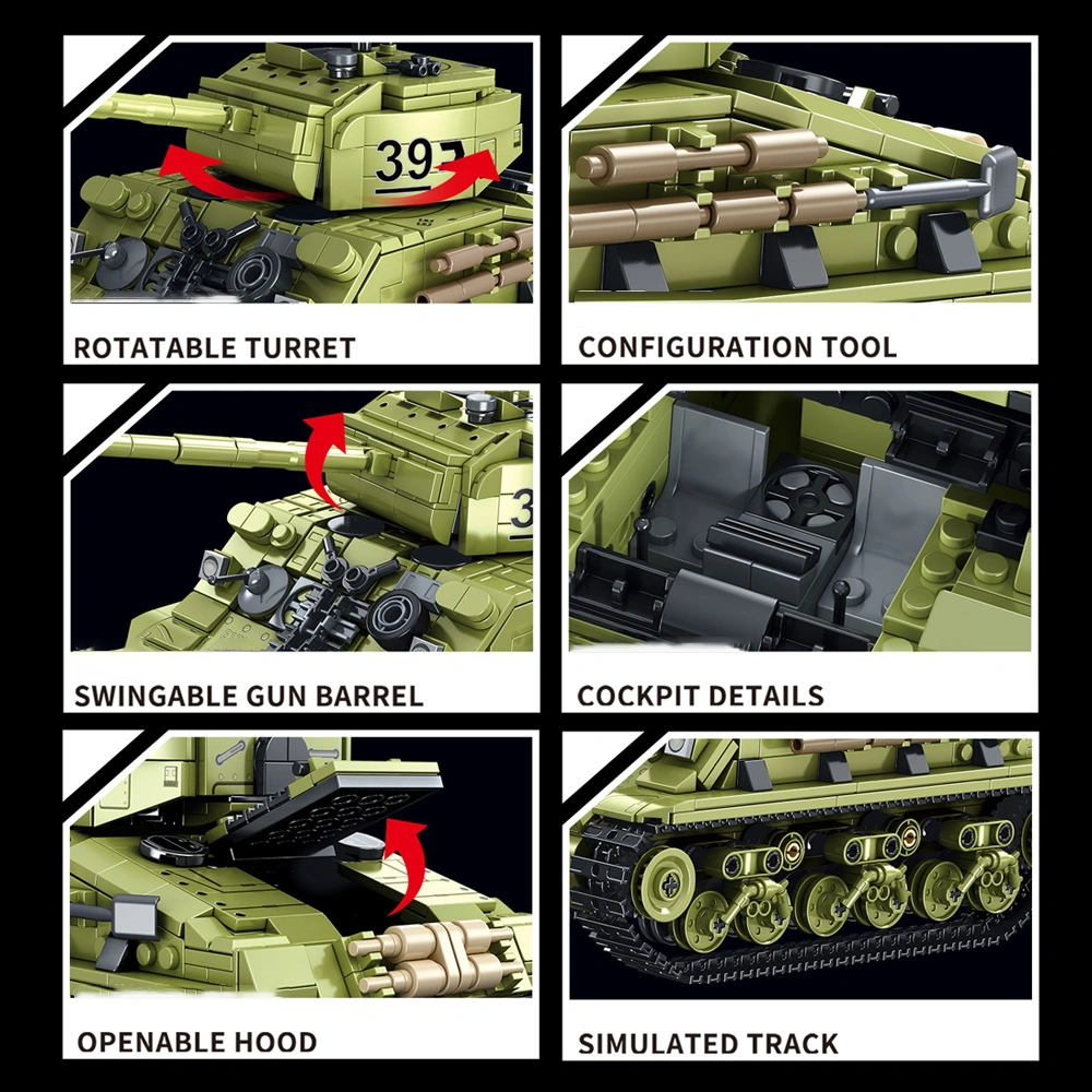 GAOMISI T2139 Sherman Tank Military