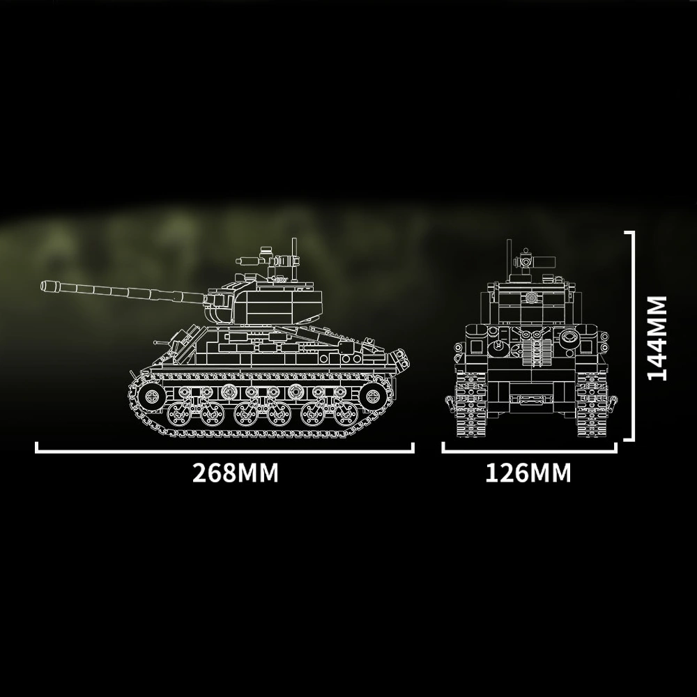 GAOMISI T2139 Sherman Tank Military