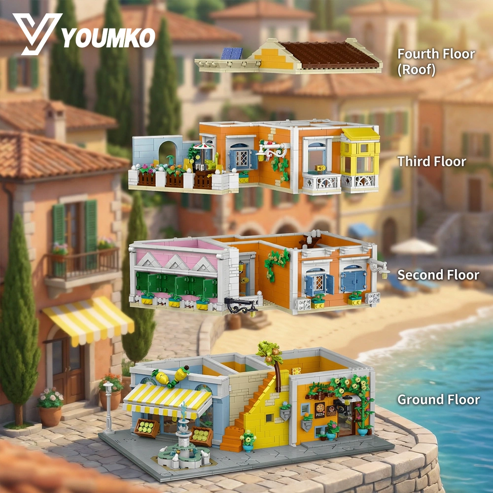 Youmko YM010 Italian Street Corner Modular Buildings