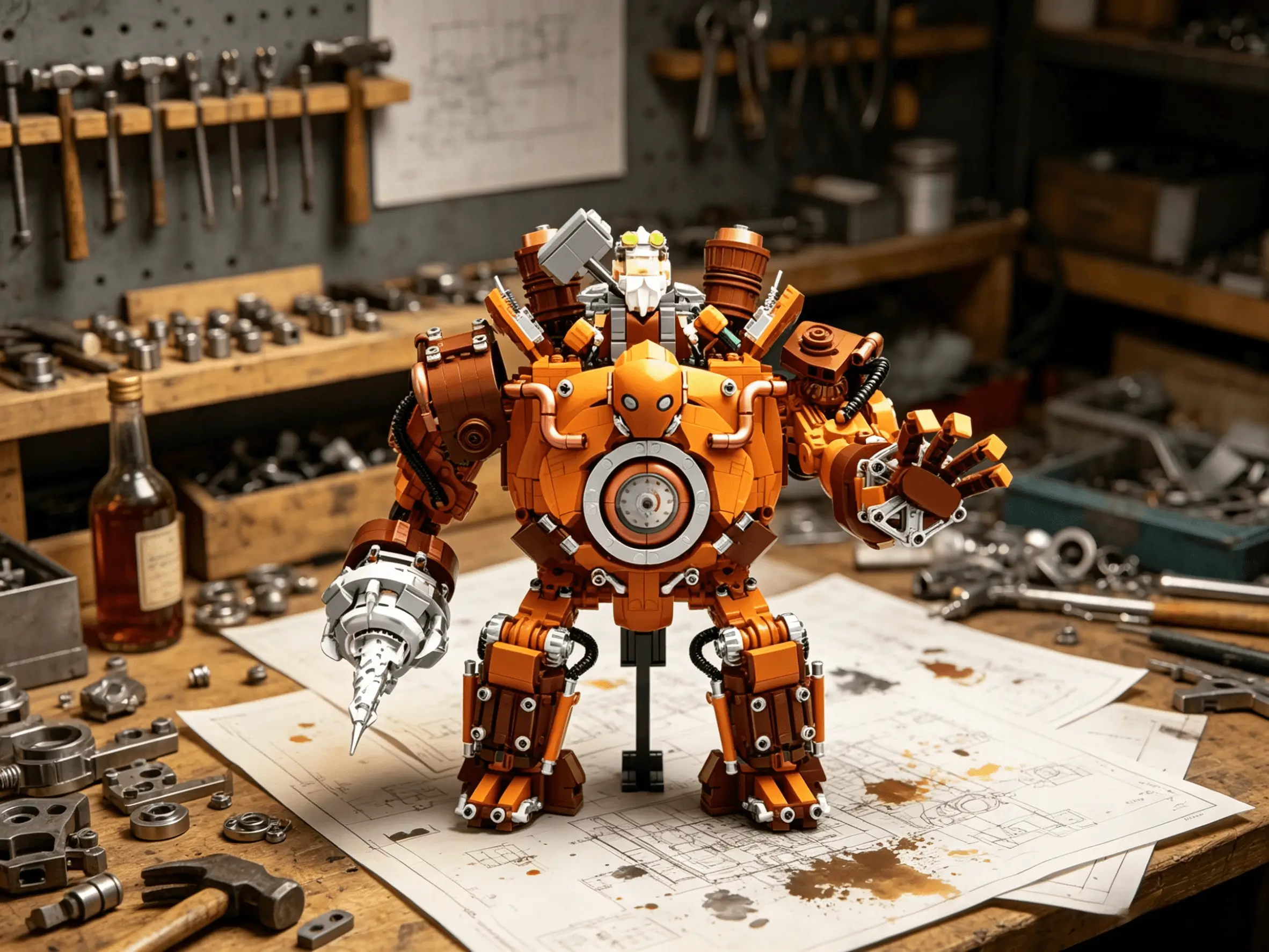 Awaken the Heart Furnace: Unveiling the 33cm Tall Steam War-Construct