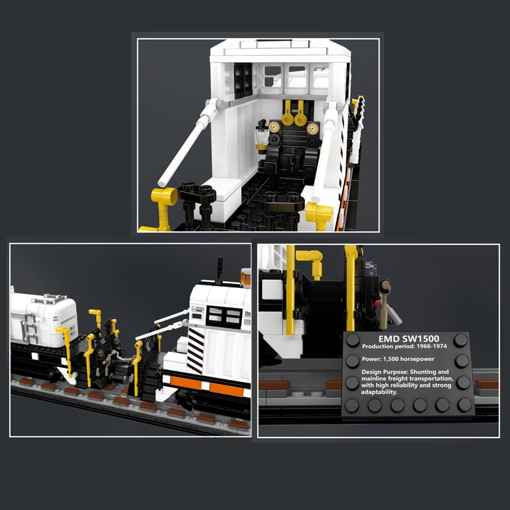 MouldKing 12051 EMO SW1500 Diesel Locomotive Technic