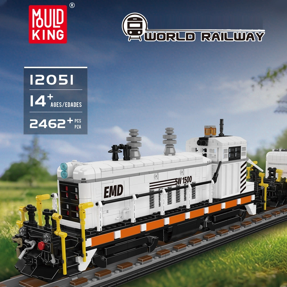 MouldKing 12051 EMO SW1500 Diesel Locomotive Technic