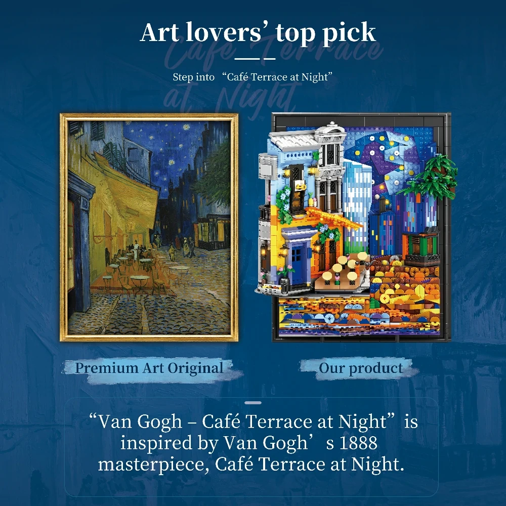 Reobrix 66702 CAFE TERRACE AT NIGHT Modular Buildings