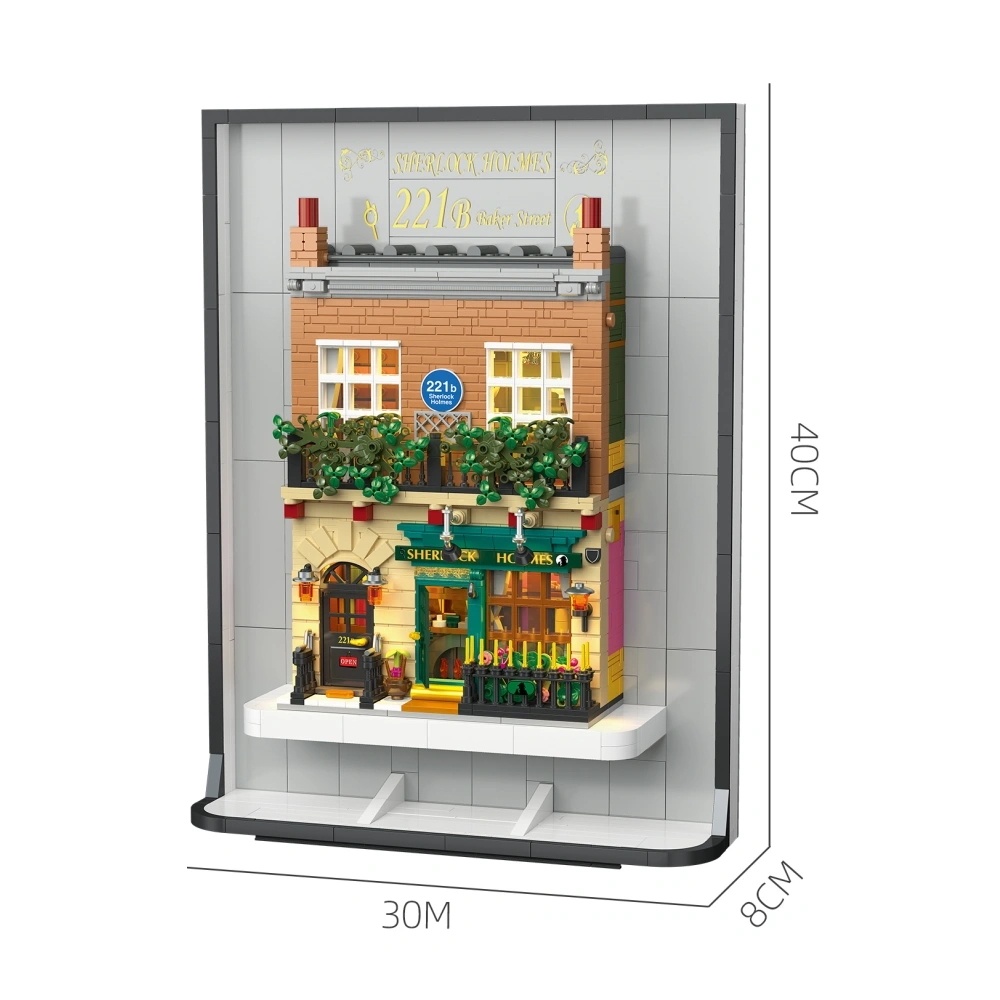 Jiestar 59099 Sherlock Holmes Memorial Hall 221B Baker Street Modular Building