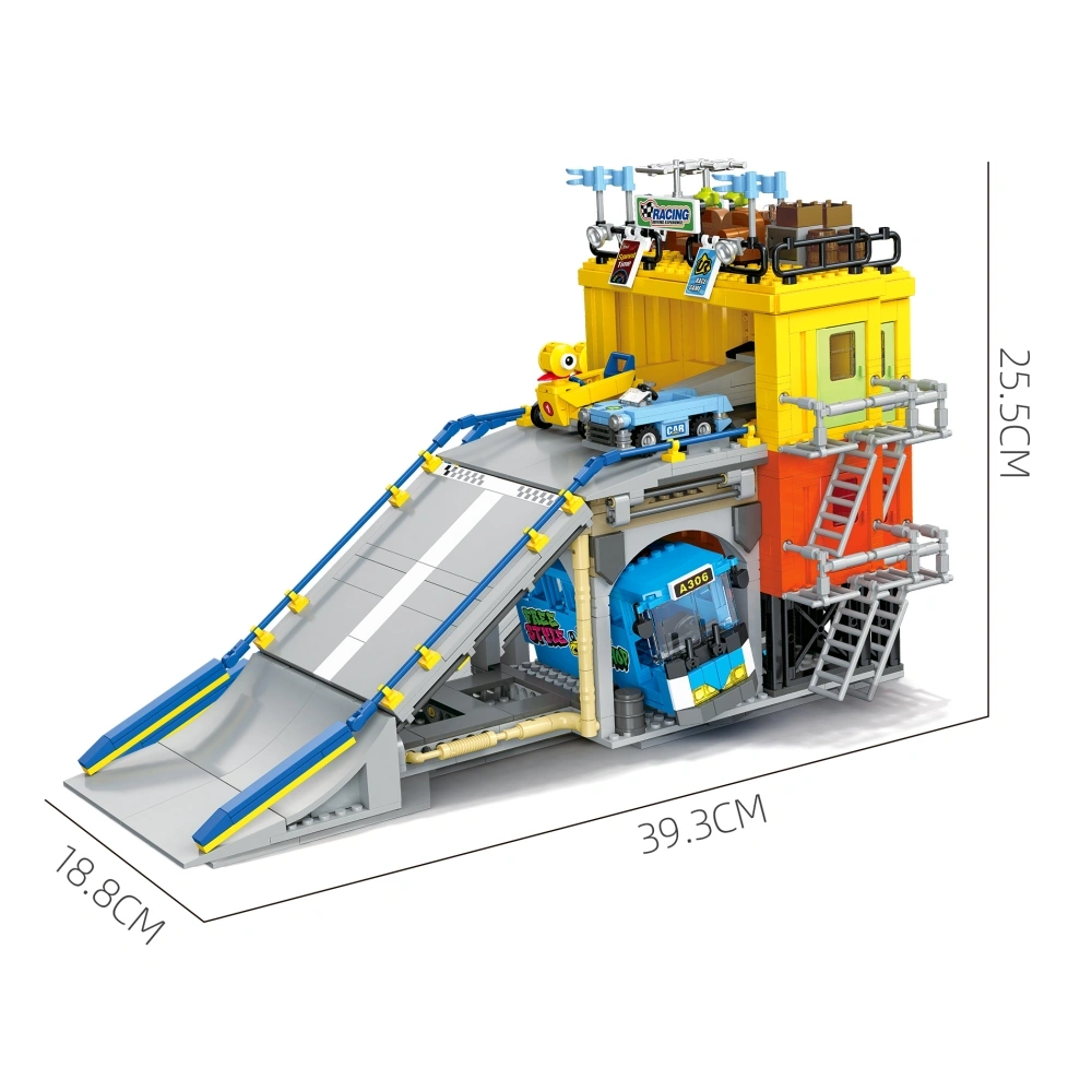 Jiestar JJ9264 Ramp Racing Scene Modular Building
