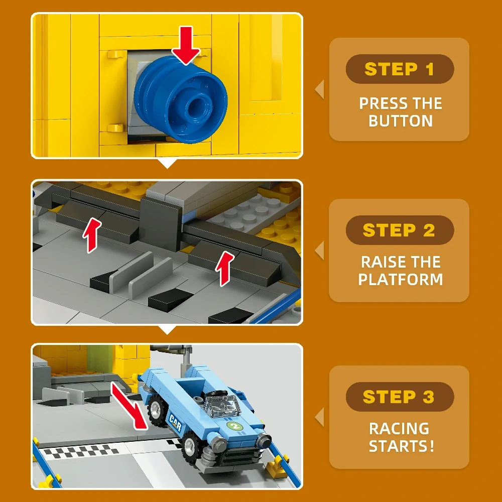 Jiestar JJ9264 Ramp Racing Scene Modular Building