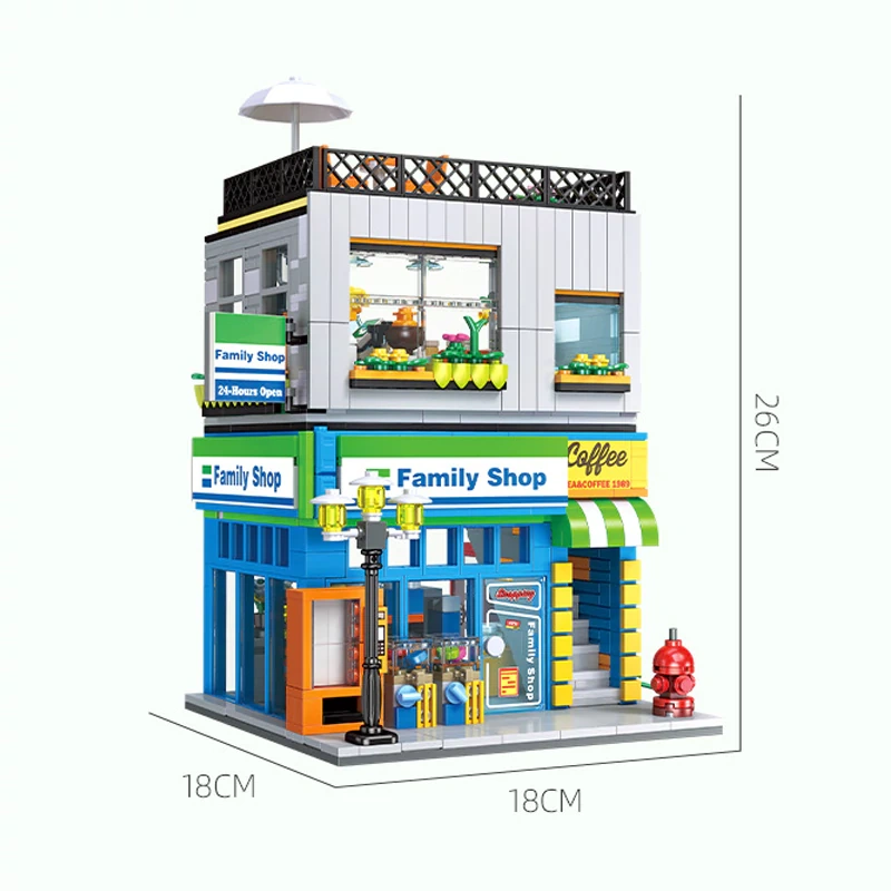 Jiestar Mini Street View Convenience Store Modular Buildings