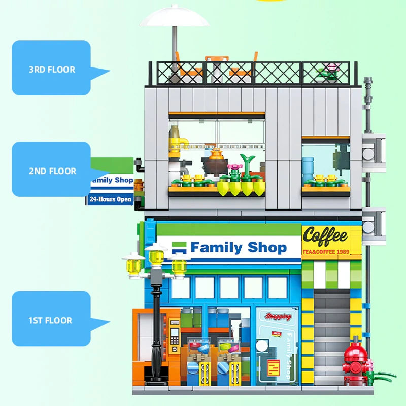Jiestar Mini Street View Convenience Store Modular Buildings
