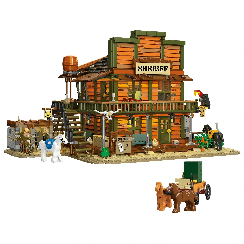 Jiestar 89147 Police Office Weatern Sheriff's Office Building Modular Buildings