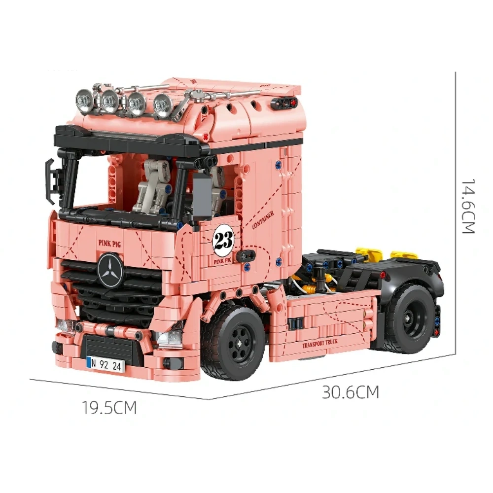 JIESTAR JJ9224 Actros Tractor Pink Pig Technic