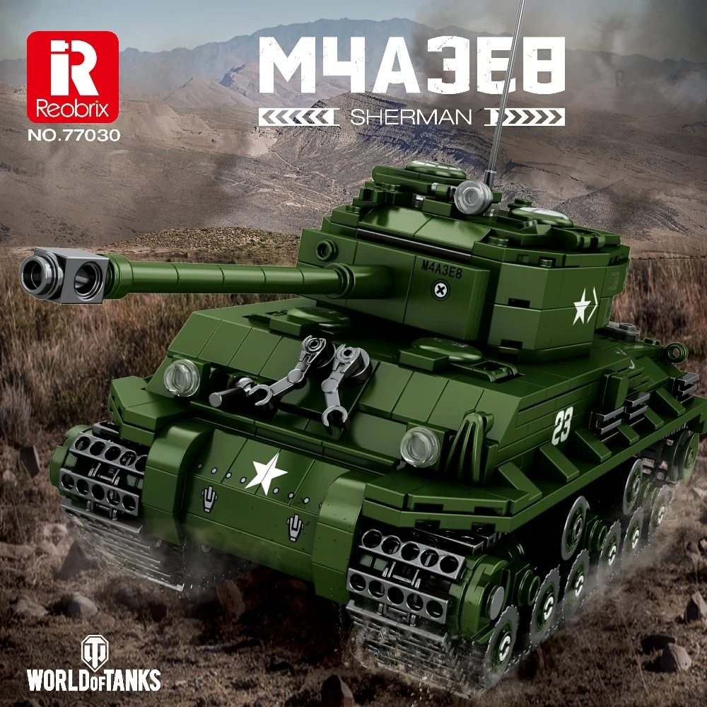 Reobrix 77030 M4A3E8 World of Tanks Military