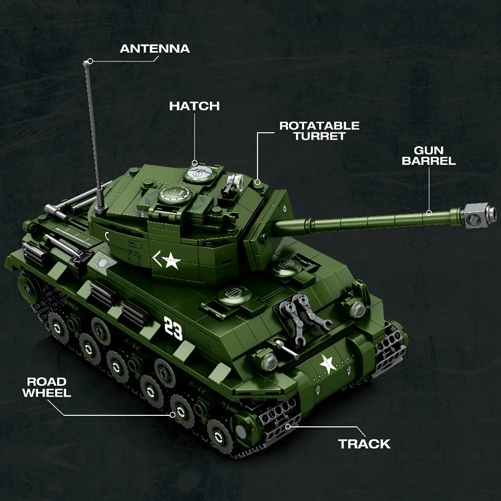 Reobrix 77030 M4A3E8 World of Tanks Military