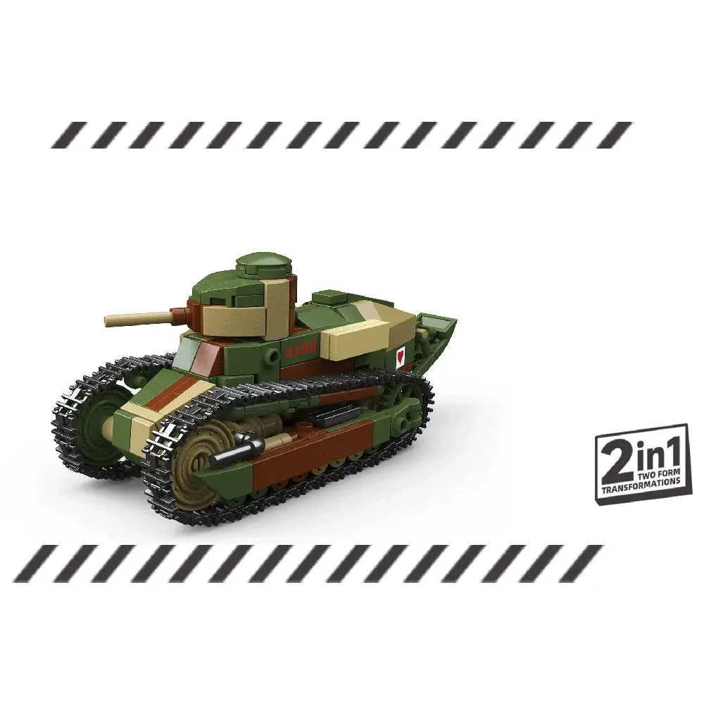 ThirdParty 300035 Renault FT Machine-Gun Anti-Tank Military