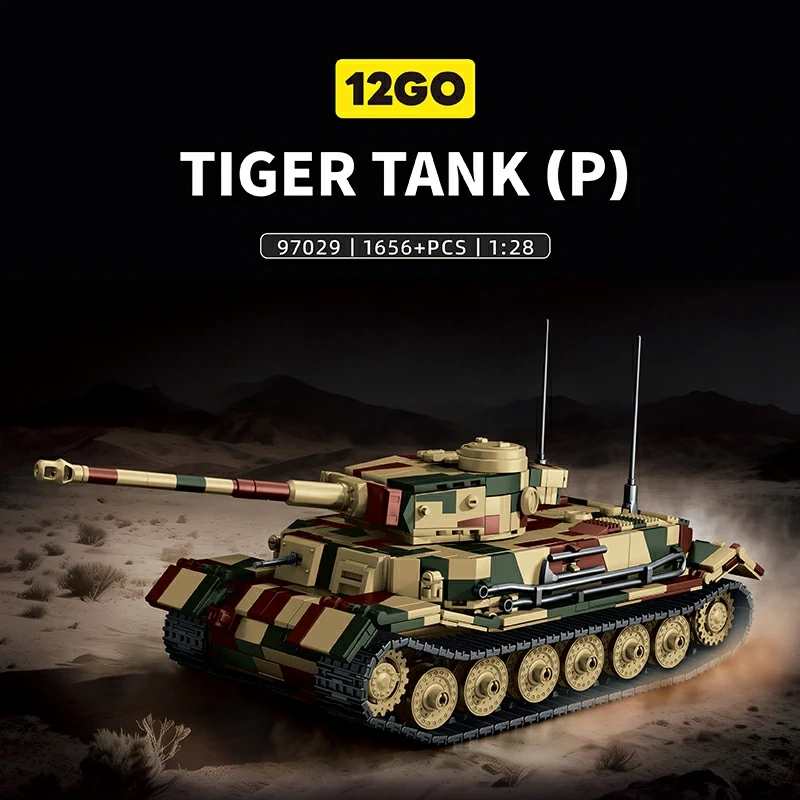 12GO 97029 Tiger Tank (P) Military