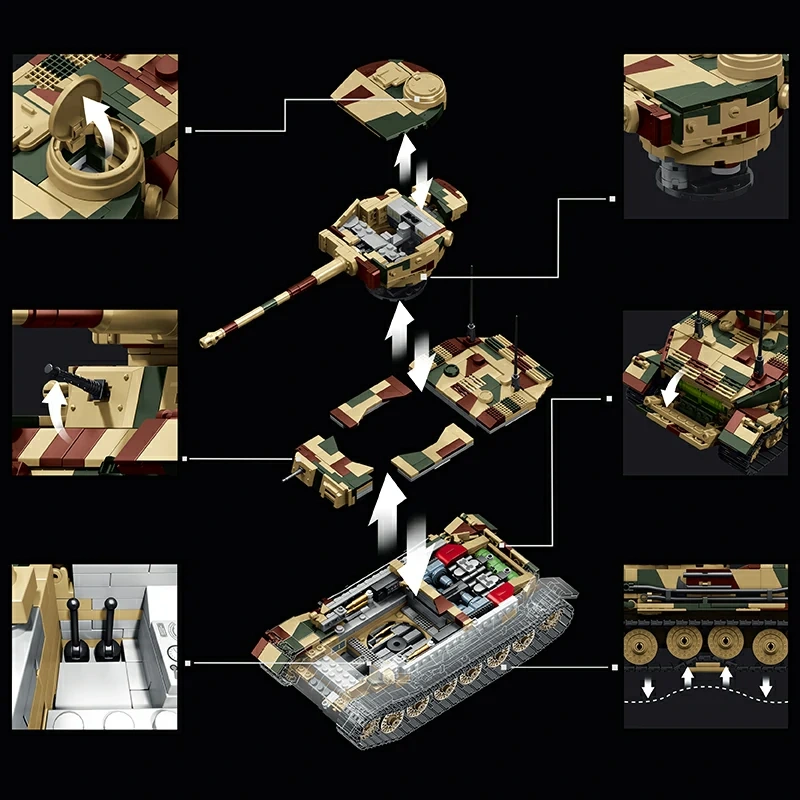 12GO 97029 Tiger Tank (P) Military