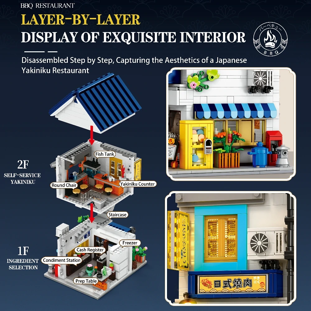 Reobrix 66506 BBQ RESTAURANT Modular Buildings