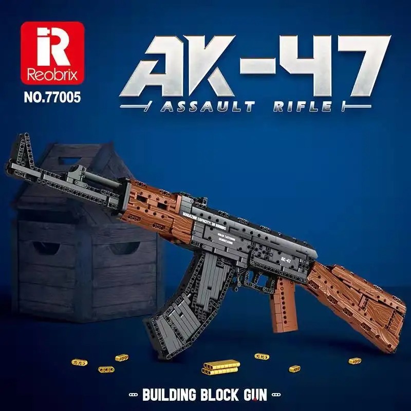 Reobrix 77005 AK-47 Assault Rifle Military