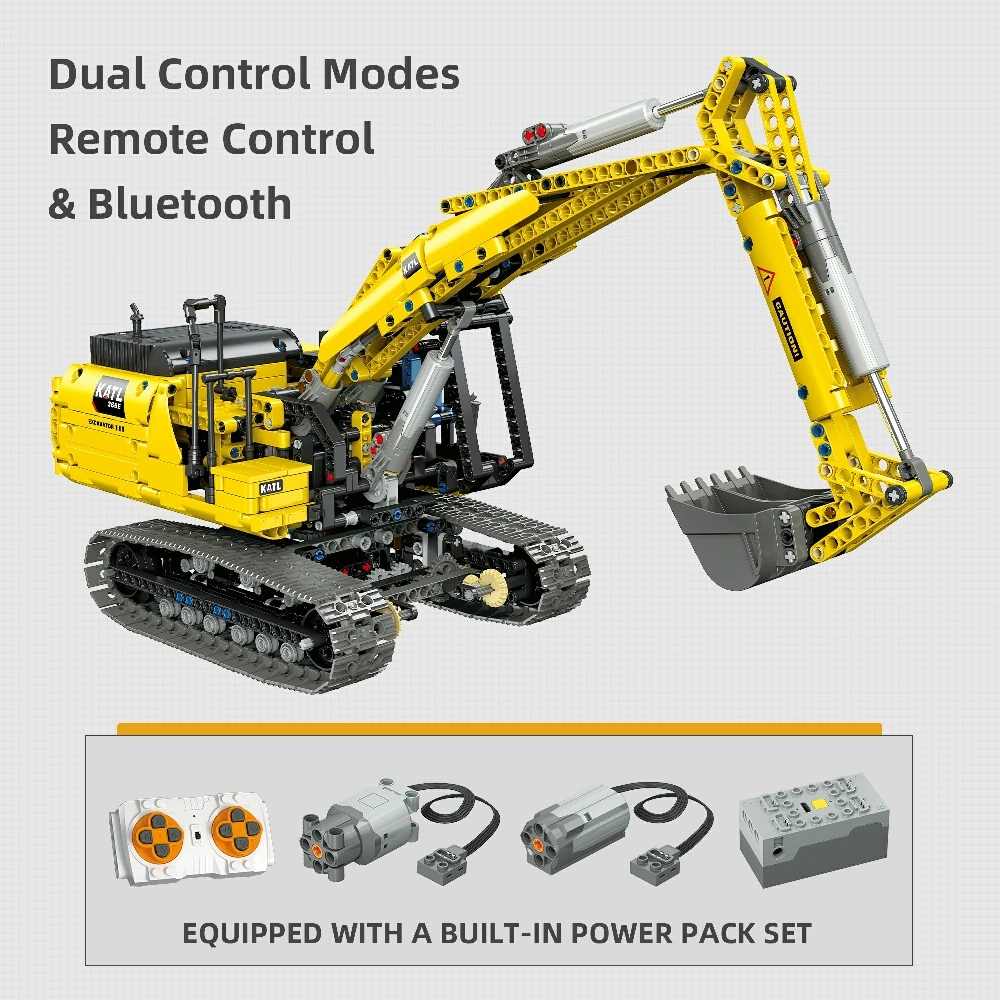 JIESTAR 57023 FULL-FEATURED CRAWLER EXCAVATOR 1:20 Technic