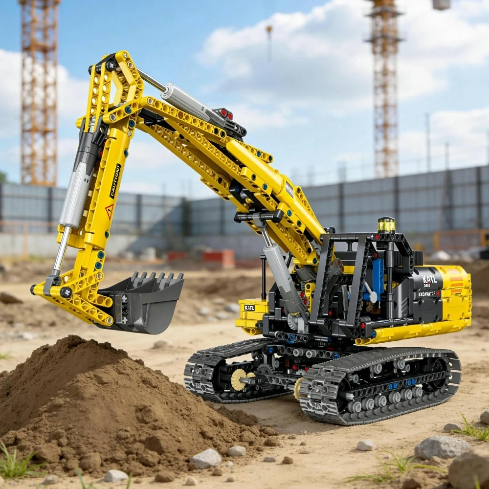 JIESTAR 57023 FULL-FEATURED CRAWLER EXCAVATOR 1:20 Technic