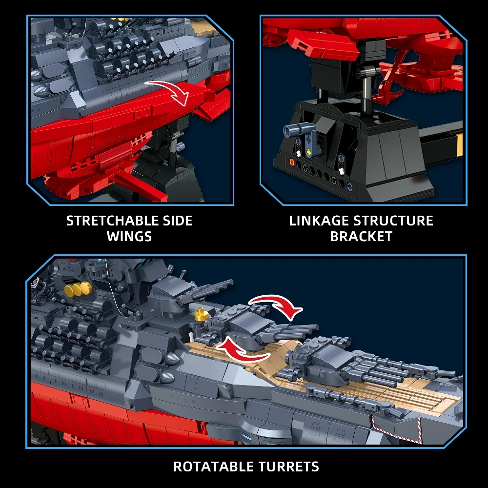 JIESTAR 58278 Space Astral Vanguard Battleship 1:500 Military
