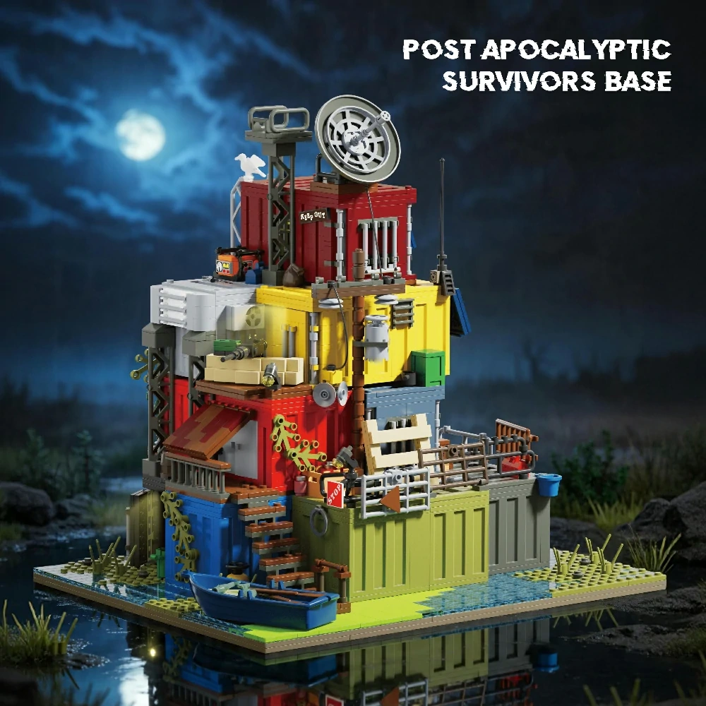 Xbert 66202 Post Apocalyptic Survivors Base Modular Buildings