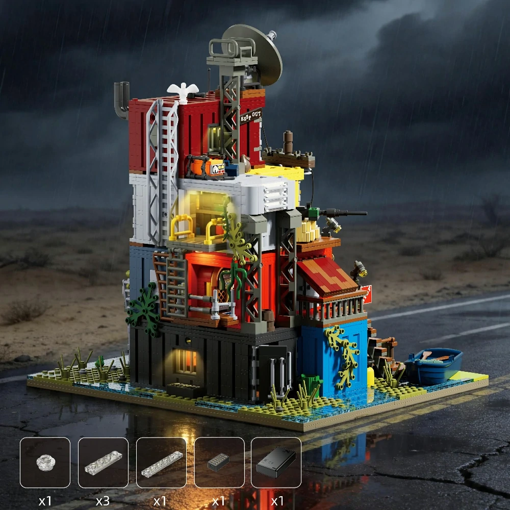 Xbert 66202 Post Apocalyptic Survivors Base Modular Buildings