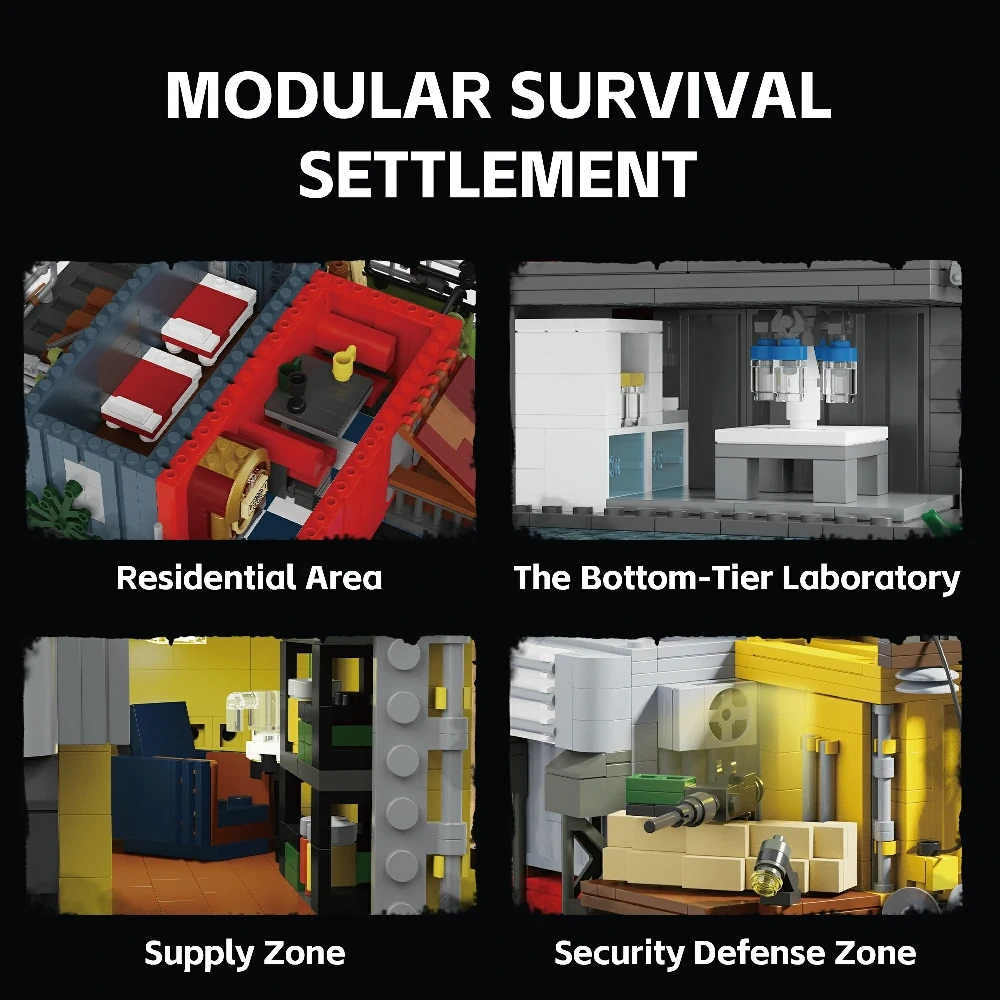 Xbert 66202 Post Apocalyptic Survivors Base Modular Buildings