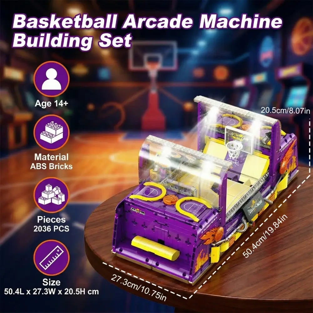Xinzhuan XZ0009 Tabletop Basketball Arcade Machine Building Set