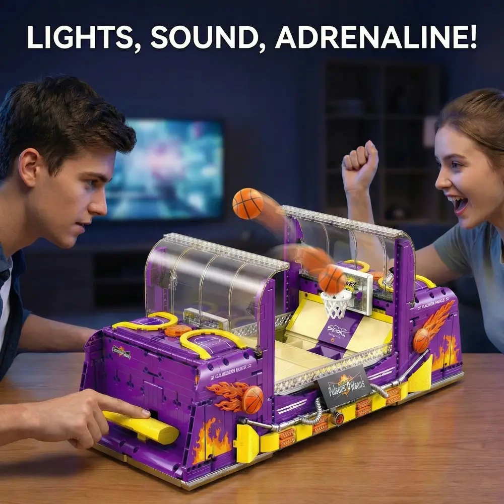 Xinzhuan XZ0009 Tabletop Basketball Arcade Machine Building Set Creator Expert