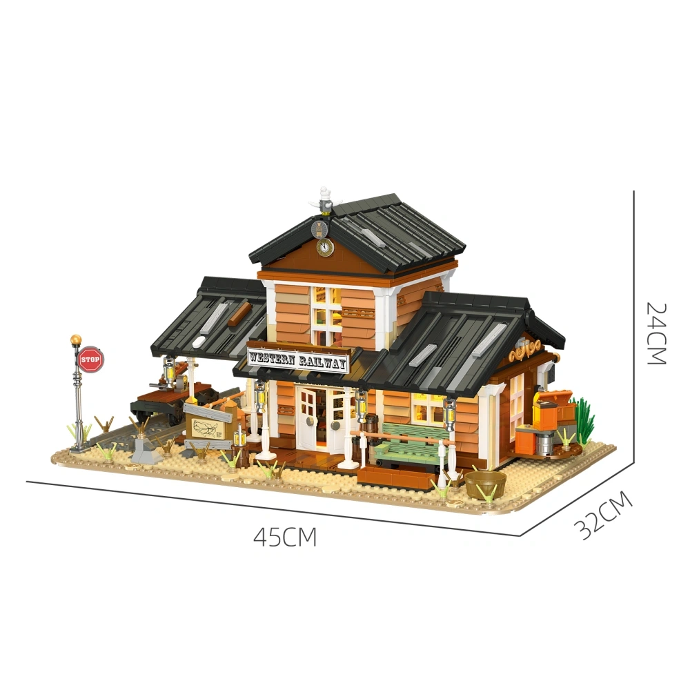 JIESTAR 89146 Western Railway Street Scene Biocks Modular Buildings