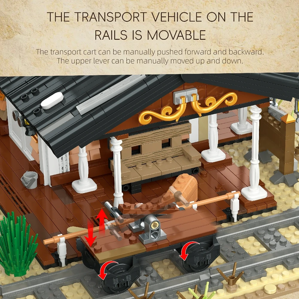 JIESTAR 89146 Western Railway Street Scene Biocks Modular Buildings