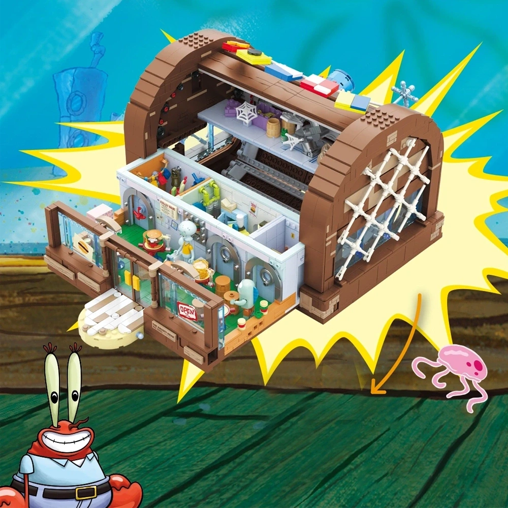 AREA-X AB0027 SpongeBob SquarePants The Krusty Krab Restaurant Movie & Game