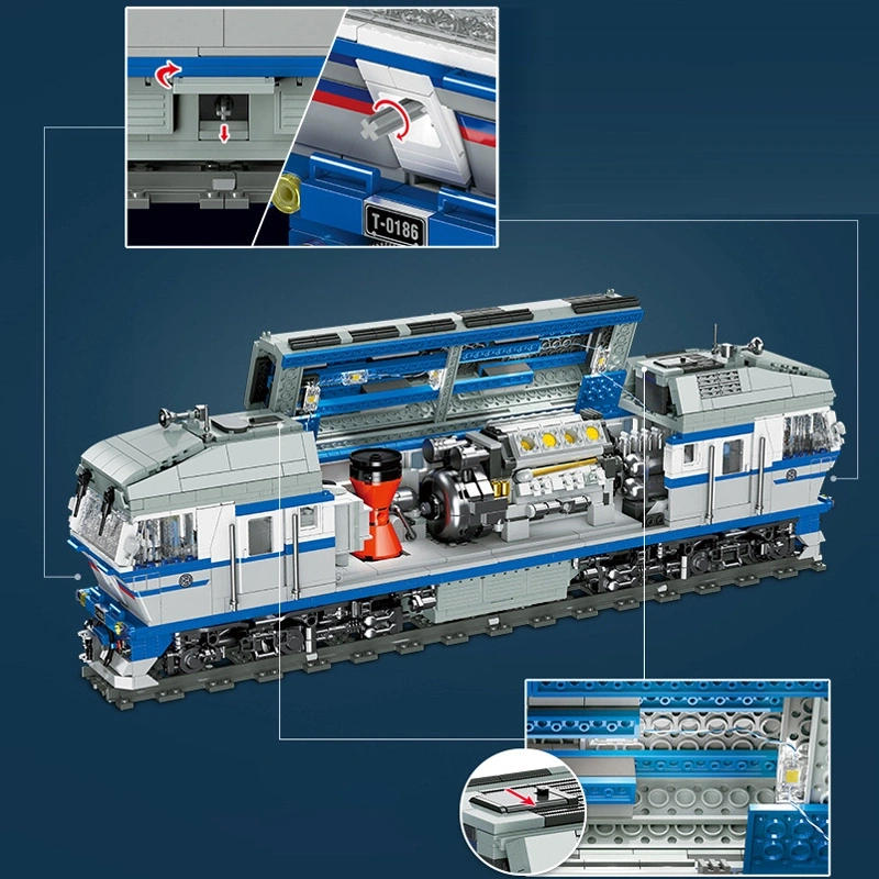 JIESTAR JJ9259 TEP70 Diesel locomotive Technic